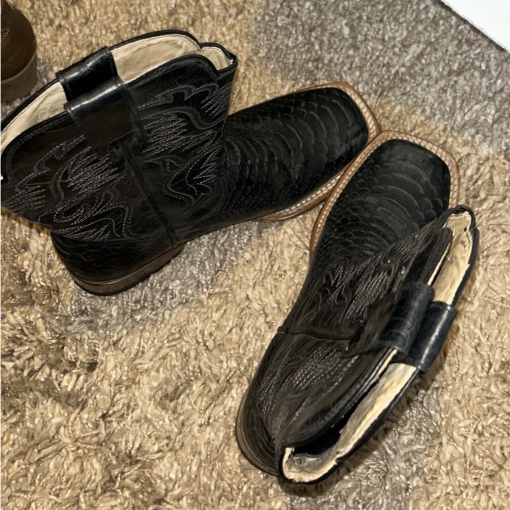 Alfa Western Black Cowgirl Boots